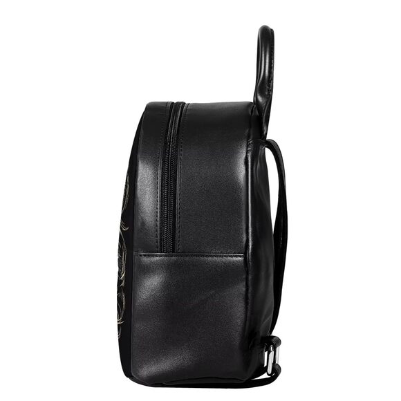 4900 Witch Skull Print Small Backpack Purse Teen Girls Fashion Leather Mini main image 4